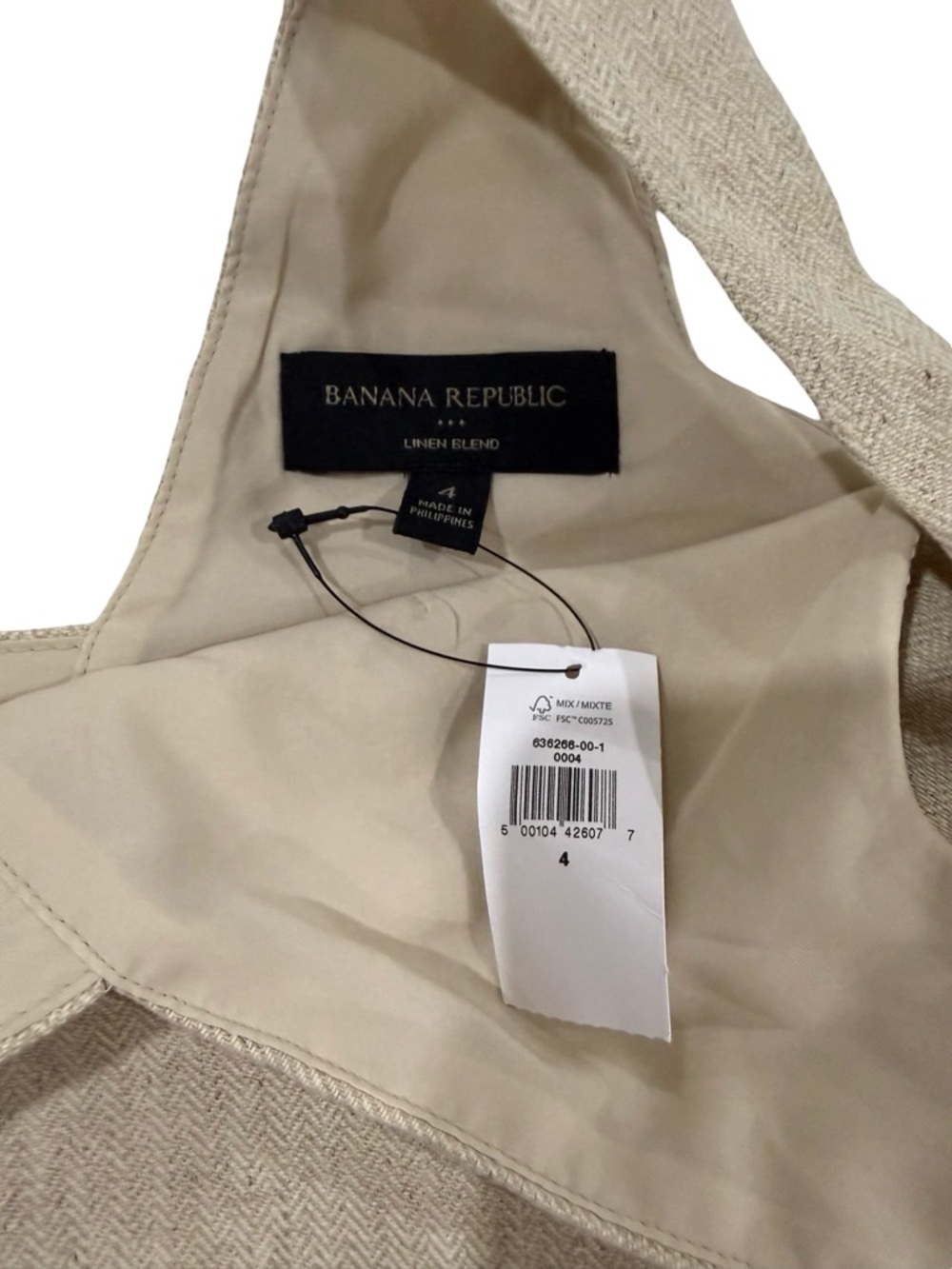 NWT Banana Republic Linen Pleated Midi Skirt & Crop Top Set size 4 women - Picture 16 of 16